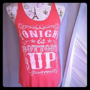 G&G tonight is bottoms up racerback tank